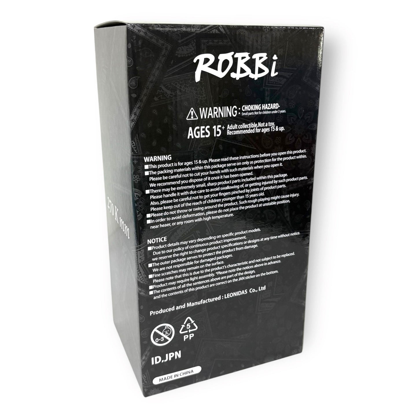 ROBBi Black Paisley 400%