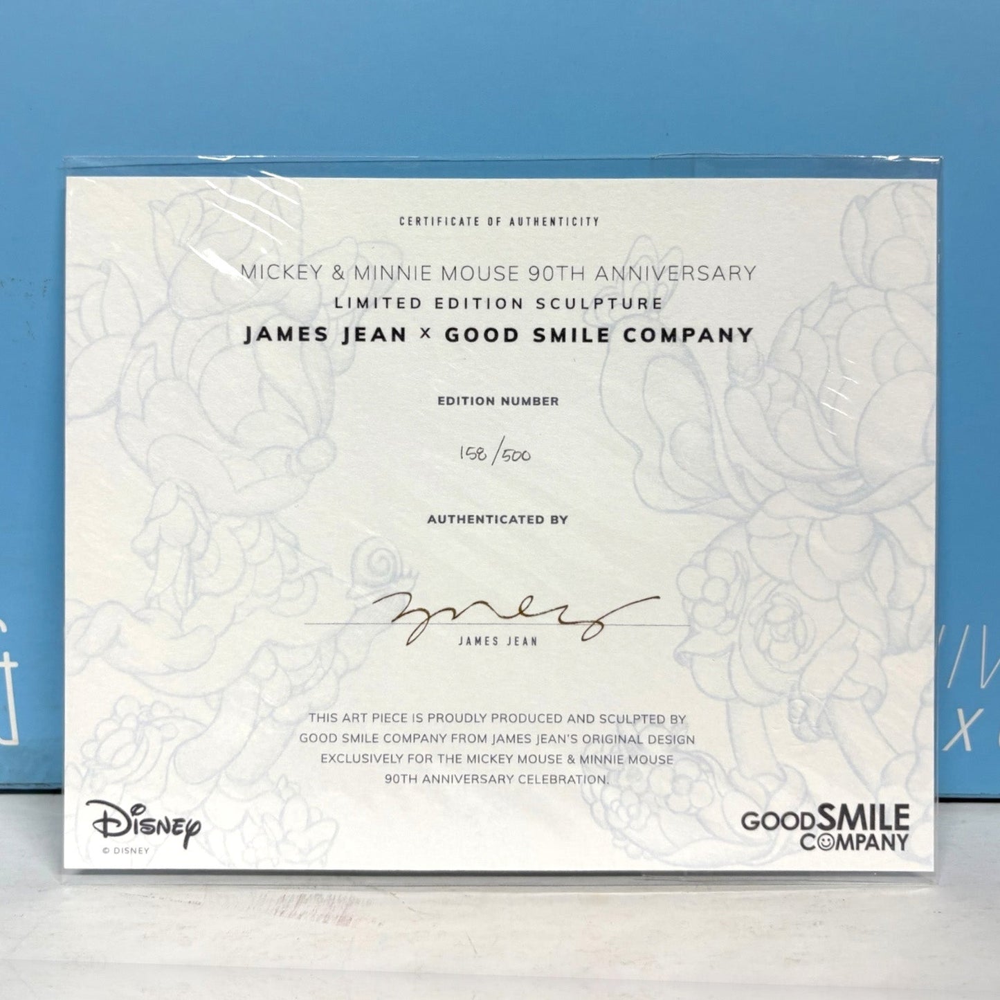 Mickey & Minnie 90th Anniversary White Set Signed