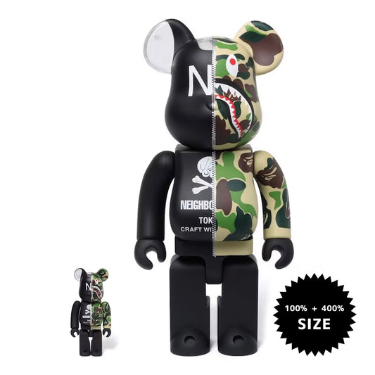 Black and green violent bear
